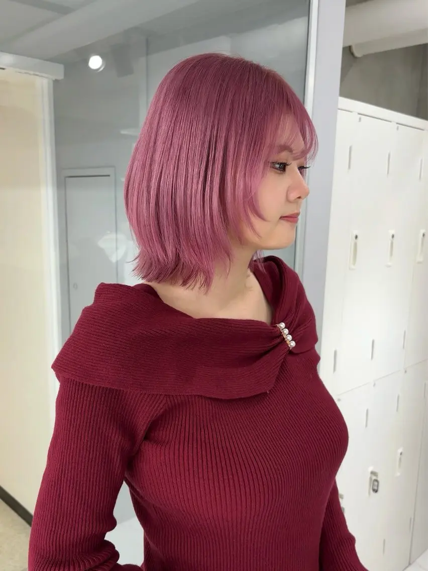 ミディアム ヘアカラー ヘアセット sweep˖ ࣪⊹ ルカ┊ケアブリーチのヘアスタイル