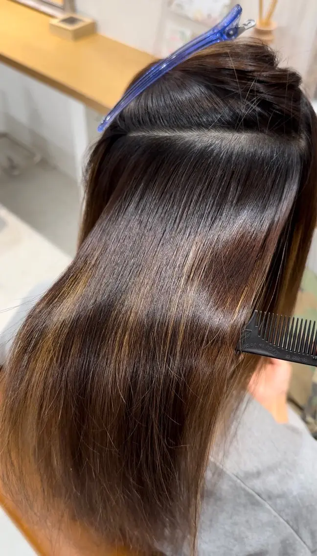 ロング パーマ 巻ける縮毛矯正/ 堺 健人のヘアスタイル