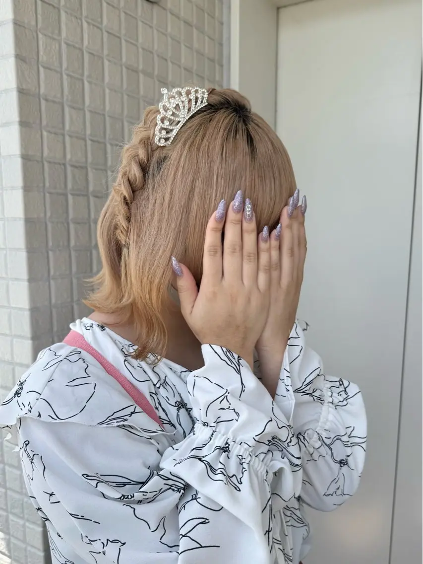 ロング ヘアアレンジ ヘアセット 縮毛矯正/シール エクステ/艶髪ひふみのヘアスタイル