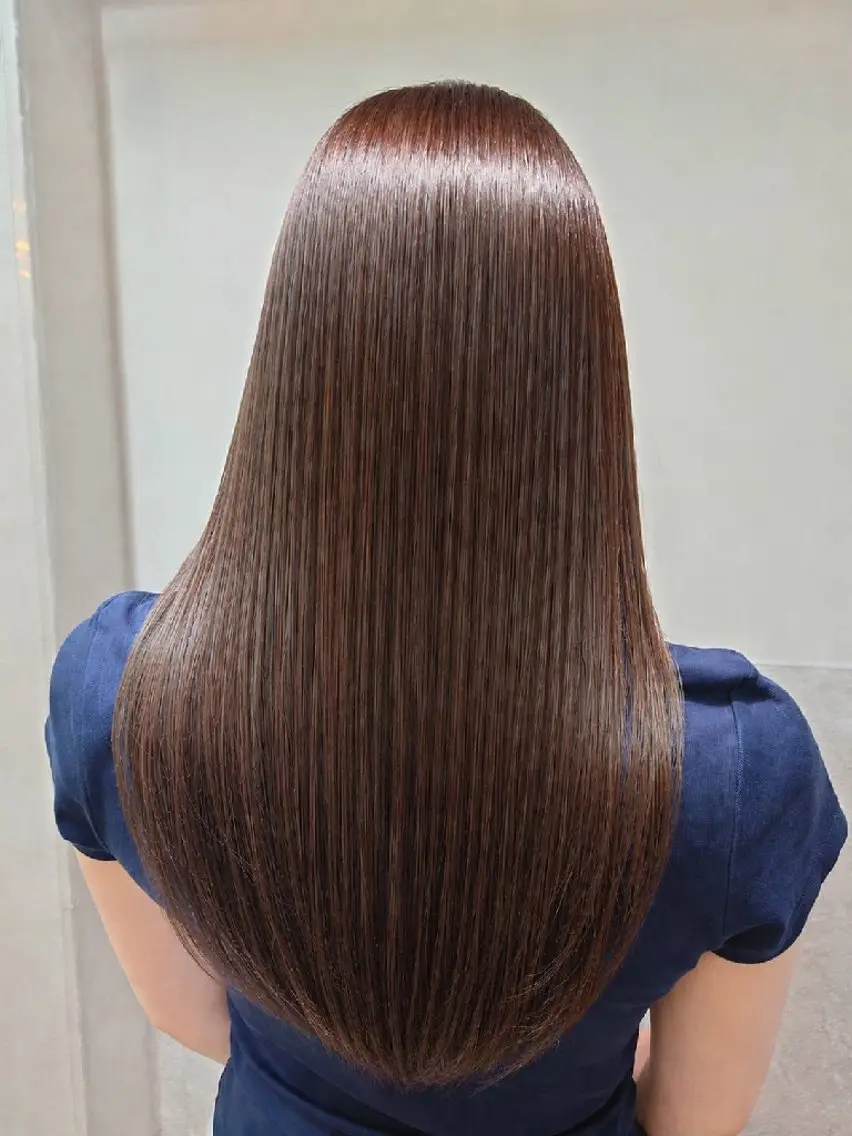 ロング くせ毛 縮毛矯正 縮毛矯正💇艶髪　 シノハラ✨髪質改善のヘアスタイル