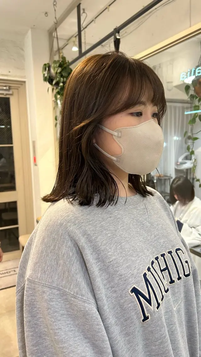 ミディアム カラー カット ヘアカラー ❕マンツーマン施術❕ 🍊Moemiのヘアスタイル