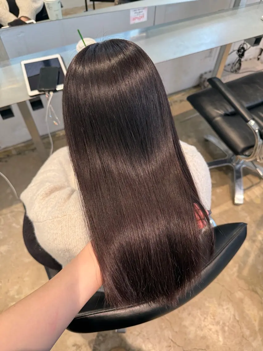カラー ブラウンカラー ラベンダーカラー WARES CHIHIROのヘアスタイル