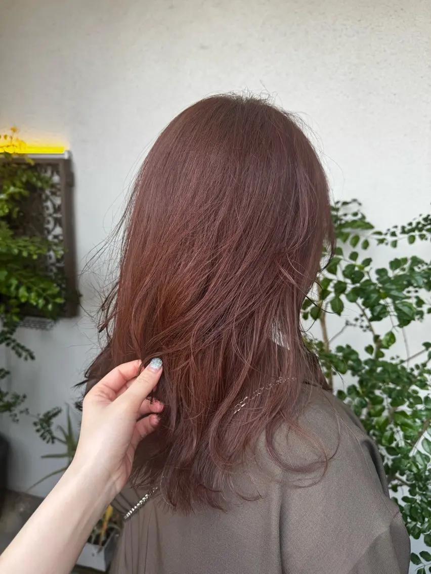 ロング レイヤーカット カット ヘアカラー ヘッドスパ レイヤー🍓Sap 美桜🌸mioのヘアスタイル