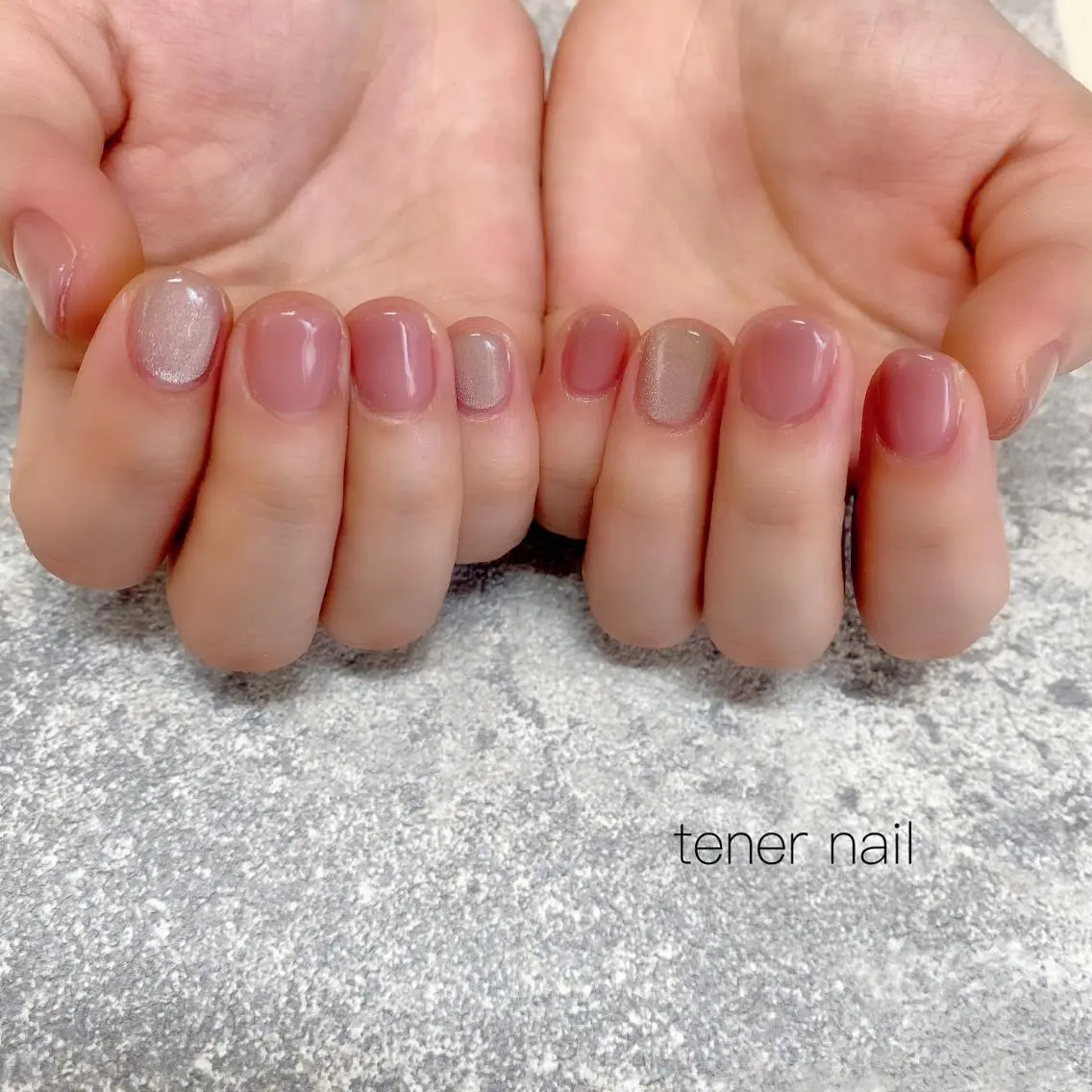 ネイル マグネットネイル ワンカラーネイル テネルネイル tener nailのネイルデザイン