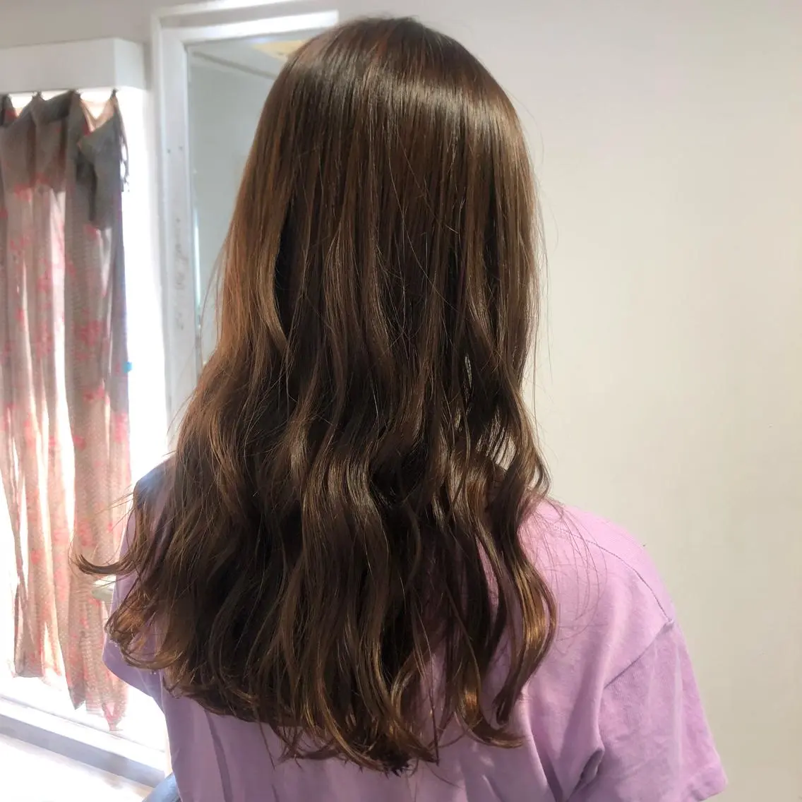 ロング カラー 横瀬 稀のヘアスタイル