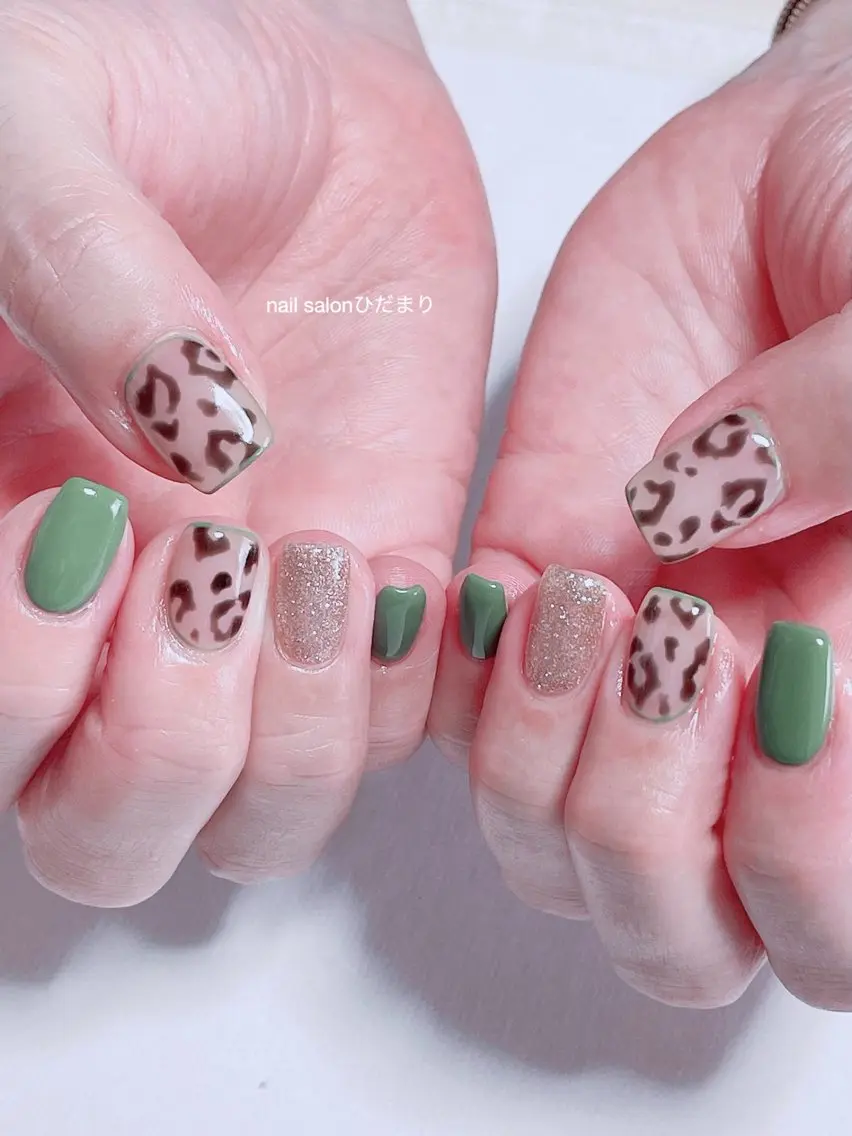 ネイル アニマル柄 持ち込み ハンドネイル NailSalon ひだまりのネイルデザイン