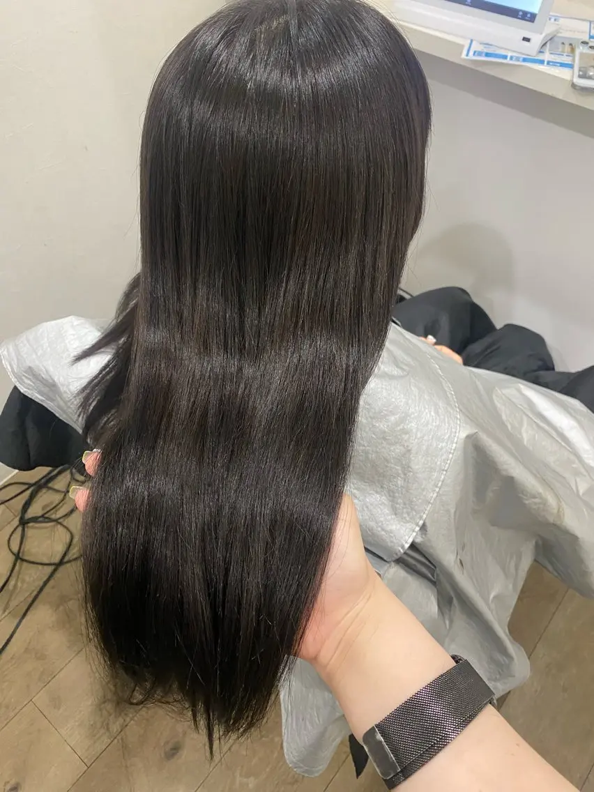 ロング カット ヘアカラー 縮毛矯正 髪質改善サロン 梅田/ヨナミネのヘアスタイル