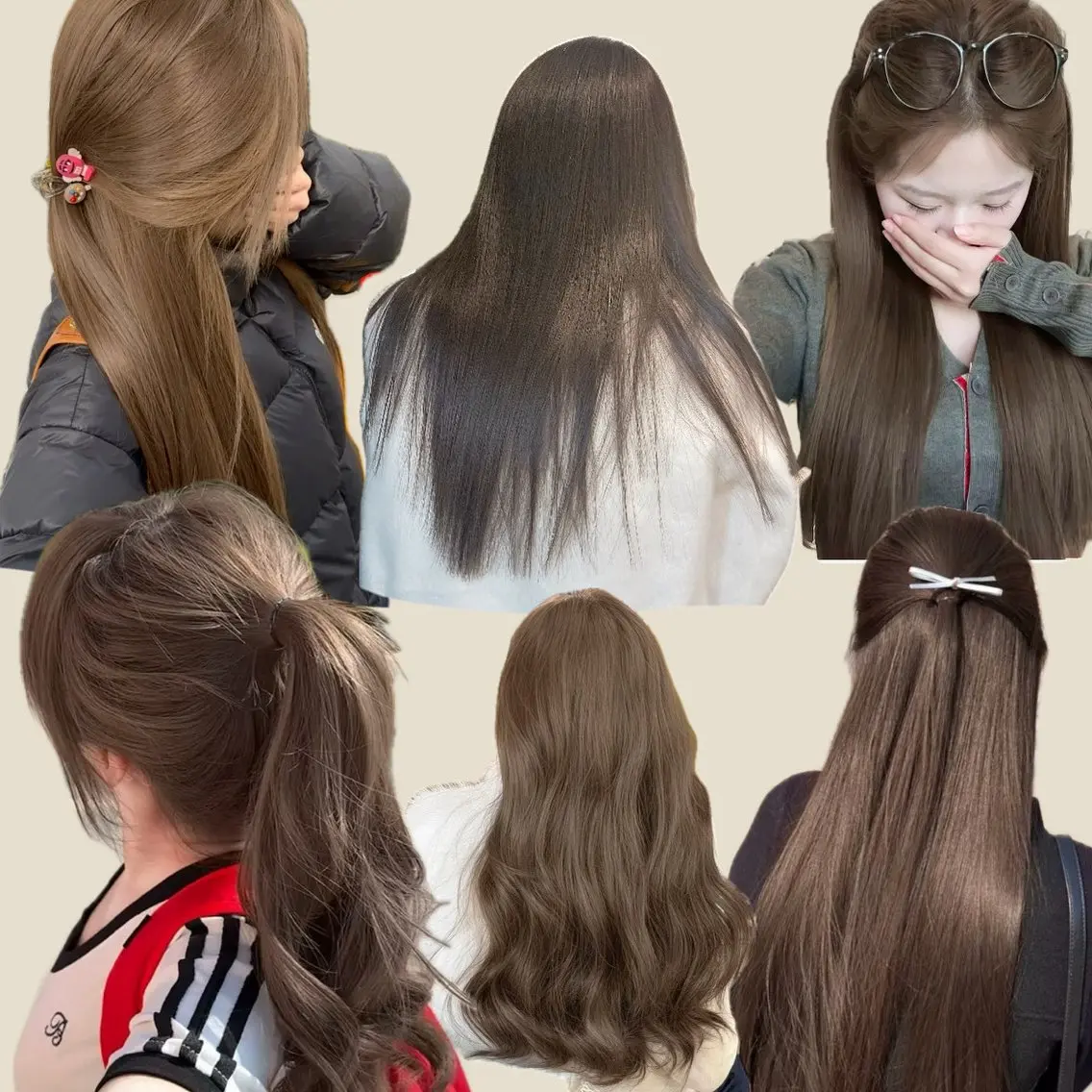 ロング カラー ヘアカラー 韓国🇰🇷透明感 ERIのヘアスタイル