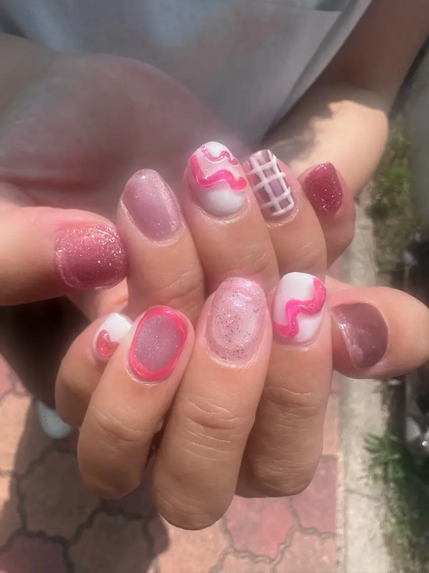 ネイル アートネイル ピンク Y. chihoのネイルデザイン