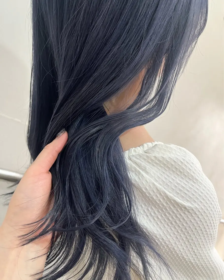 ロング カット ヘアカラー トリートメント 小顔カット/韓国 カラー🌙shikiのヘアスタイル