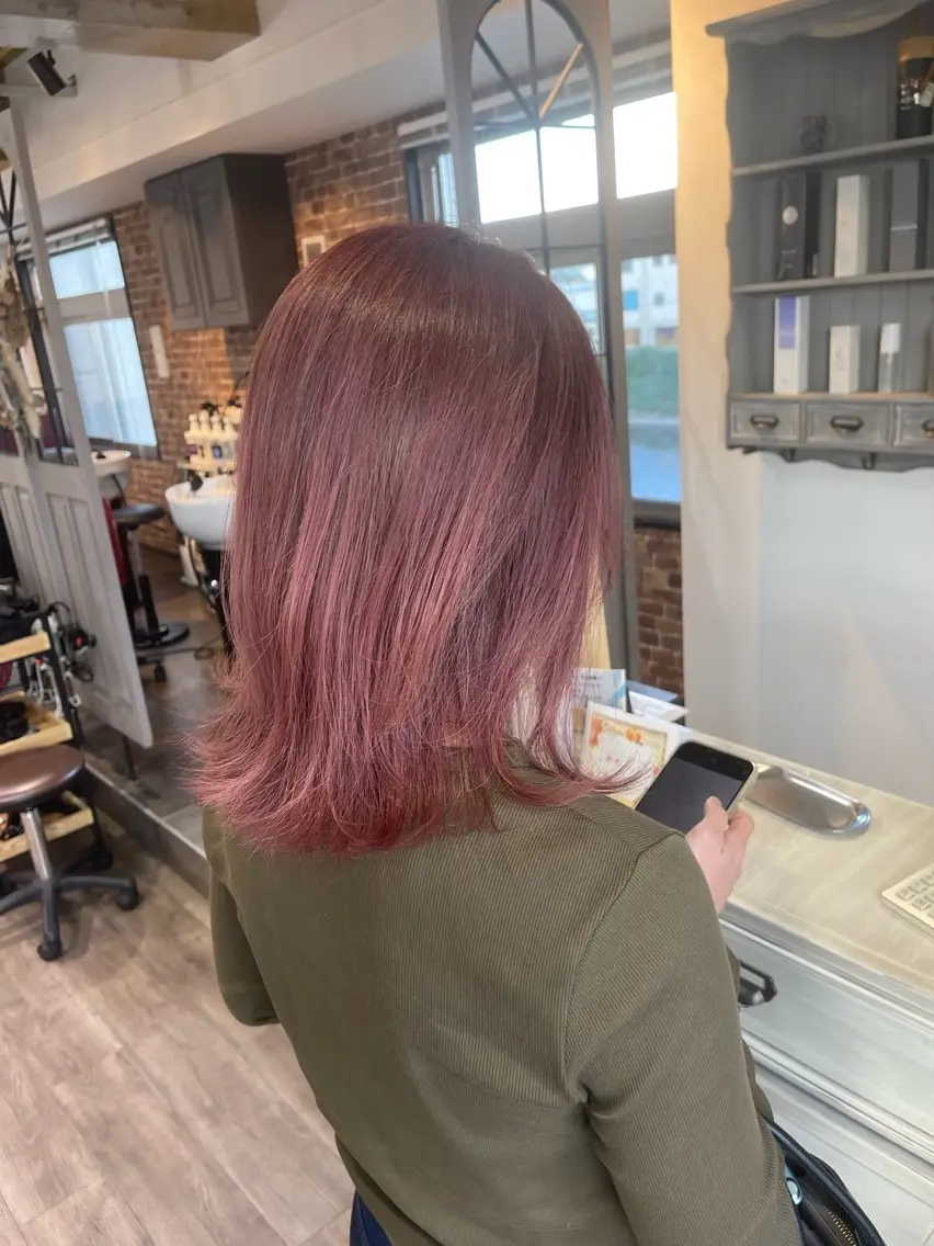 セミロング カラー ヘアカラー Felice Erikaのヘアスタイル
