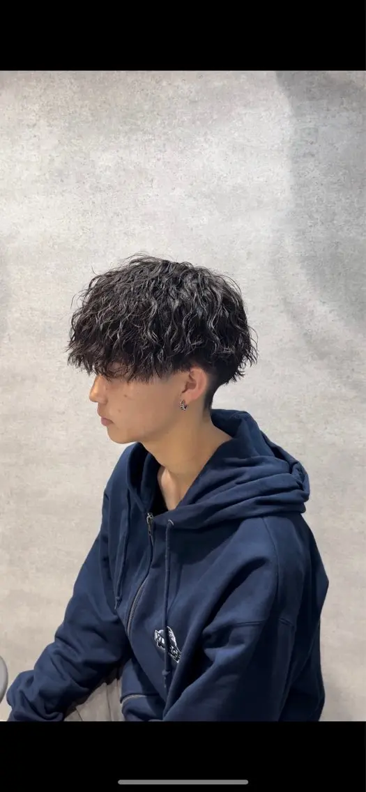 ショート カラー パーマ メンズ キッズ カット パーマ トリートメント ヘアセット 🔥パーマ特化🔥 優馬のヘアスタイル