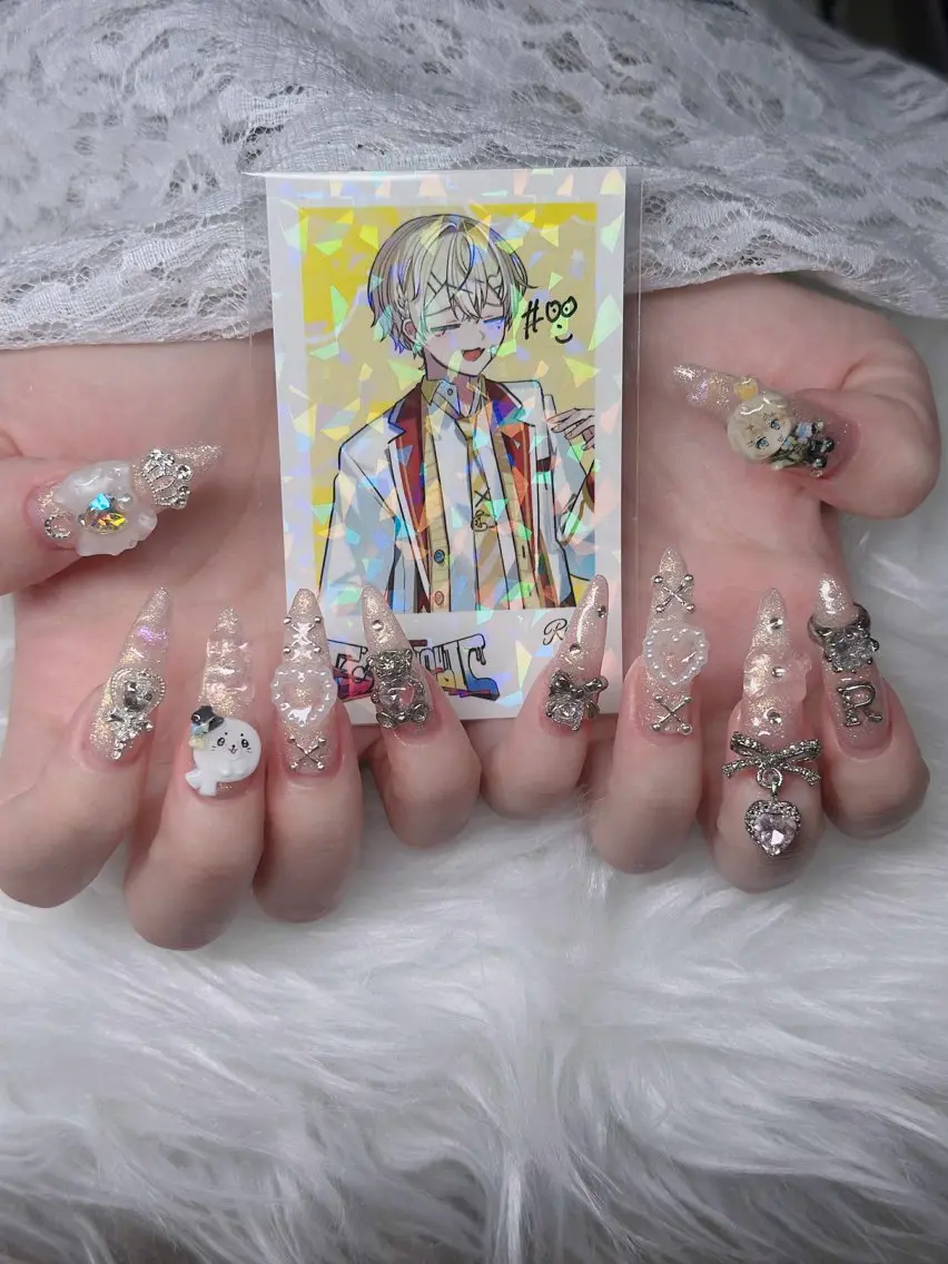 ネイル オーロラネイル フレンチネイル ジェルネイル ハロウィン キラキラネイル ハンドネイル H.baby Nail Salonのネイルデザイン
