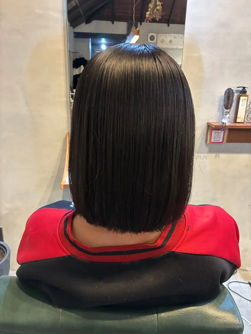 ミディアム ボブ 安城/カットモデル 🩷艶カラー🎀もえのヘアスタイル