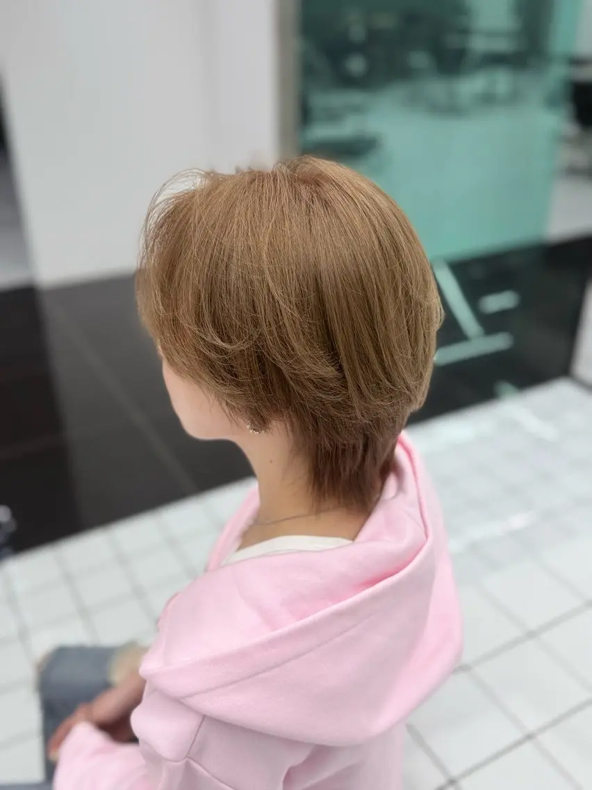 カラー メンズ メンズブリーチ ベージュカラー ブリーチ ミルクティーベージュ ヘアカラー 渋谷ブリーチカラー/ デザインカラー/優希のヘアスタイル