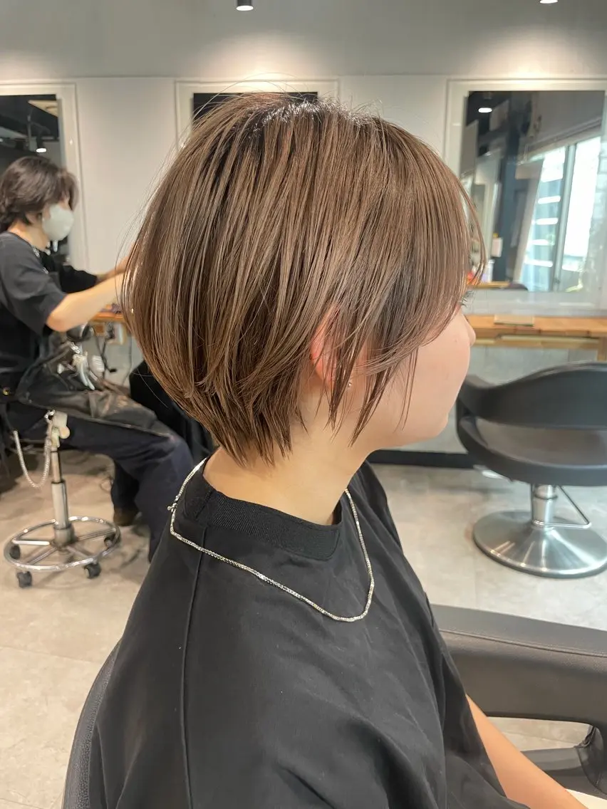 ショート カラー ヘアカラー トリートメント ヘッドスパ 🦋ハイトーンボブ ショート🦋トシキのヘアスタイル