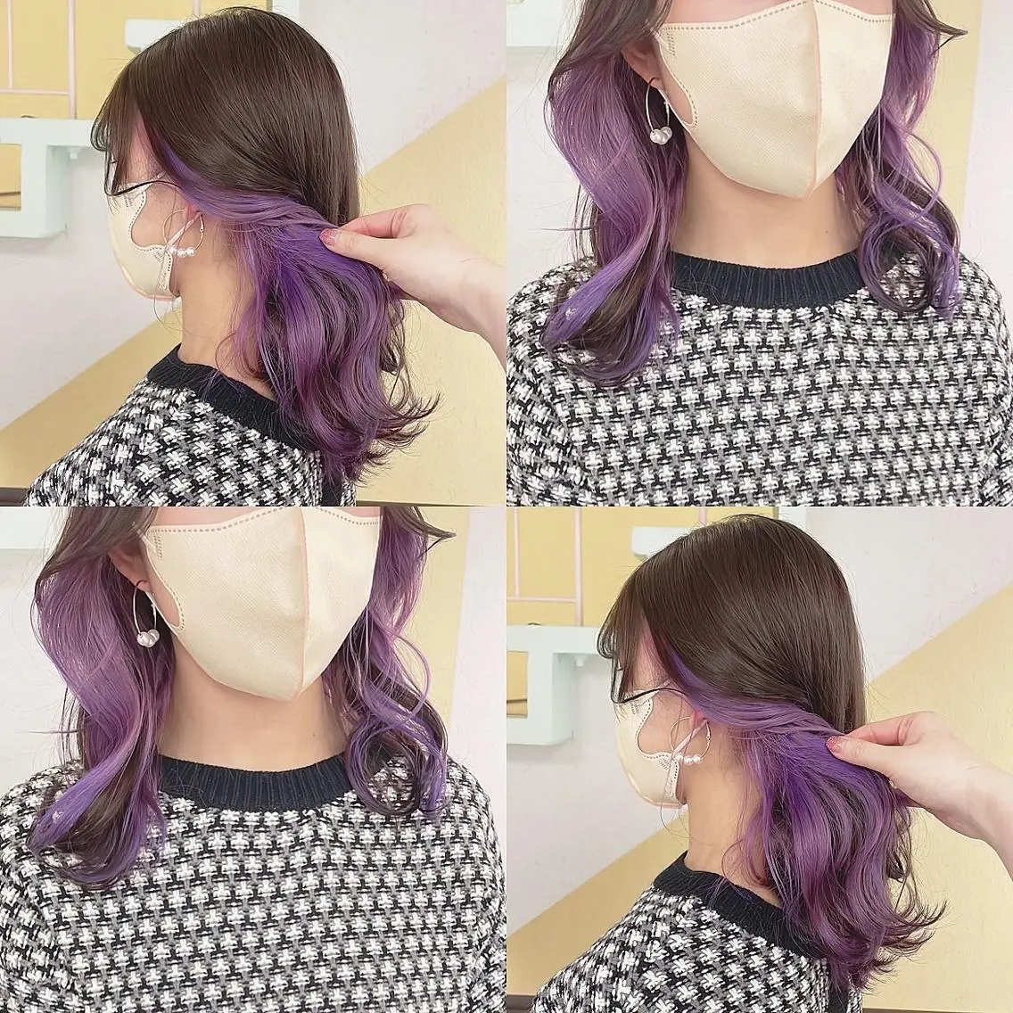 カラー ヘアカラー トリートメント 渋谷:インナーカラー ／🍒エリカ🍒のヘアスタイル