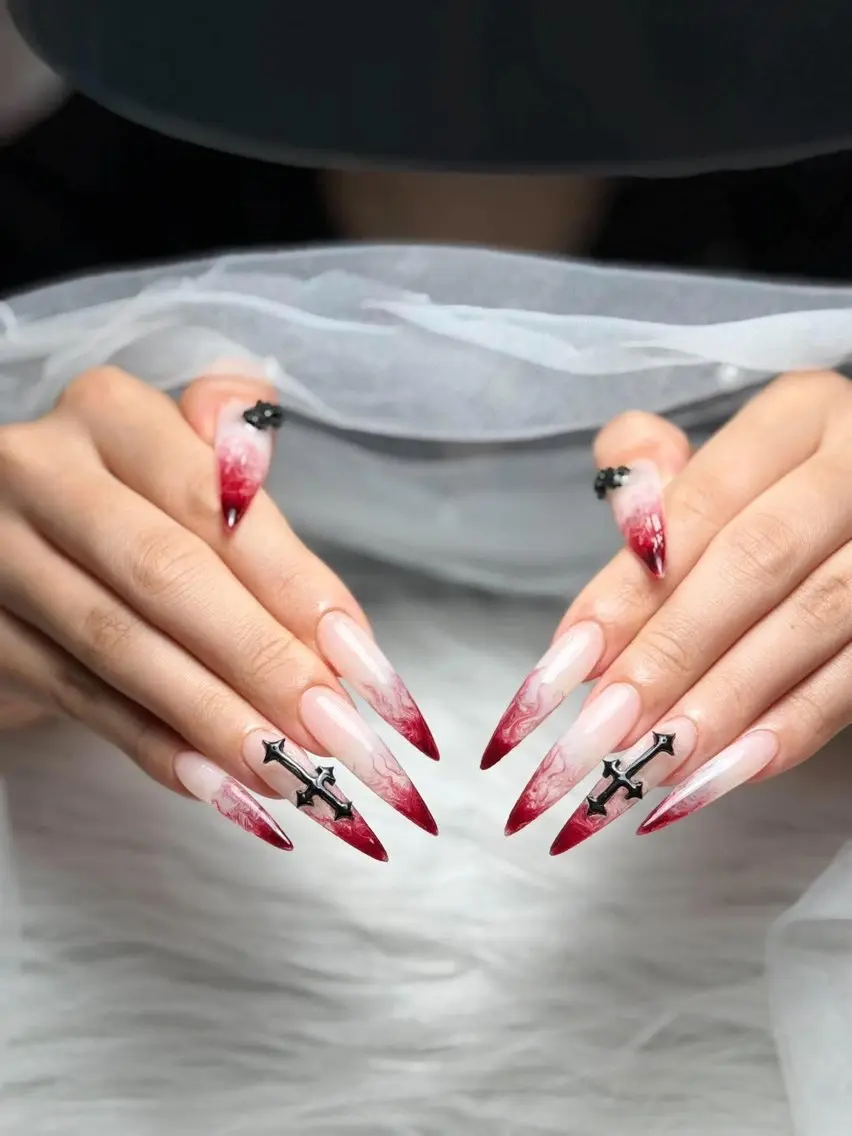 ネイル アートネイル 長さ出し ジェルネイル 韓国ネイル マグネットネイル ハンドネイル Cloudy Chan Nailのネイルデザイン