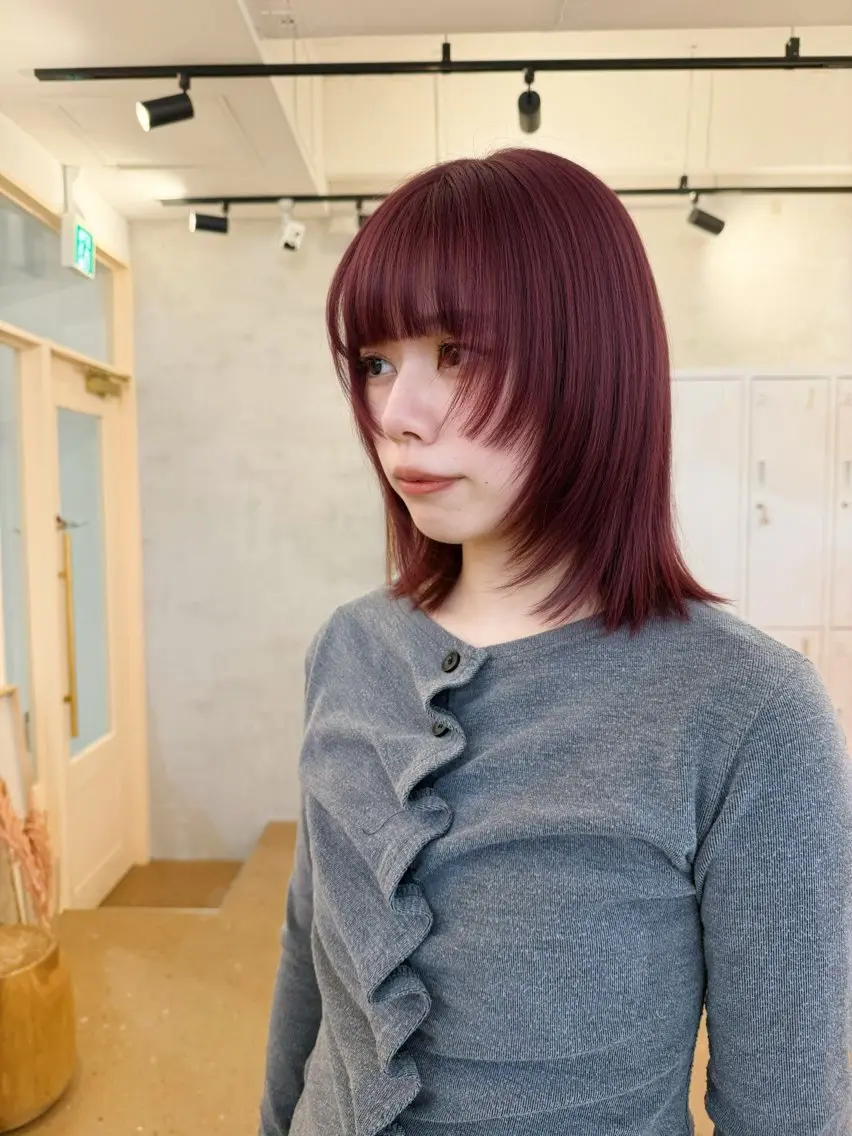 ミディアム カラー ❤️アヤカ レイヤーカット❤️のヘアスタイル