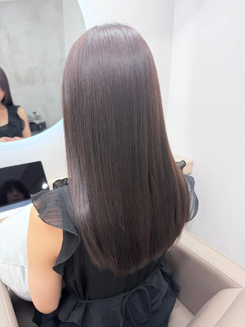 セミロング 似合わせ×髪質改善| 矢島沙織のヘアスタイル