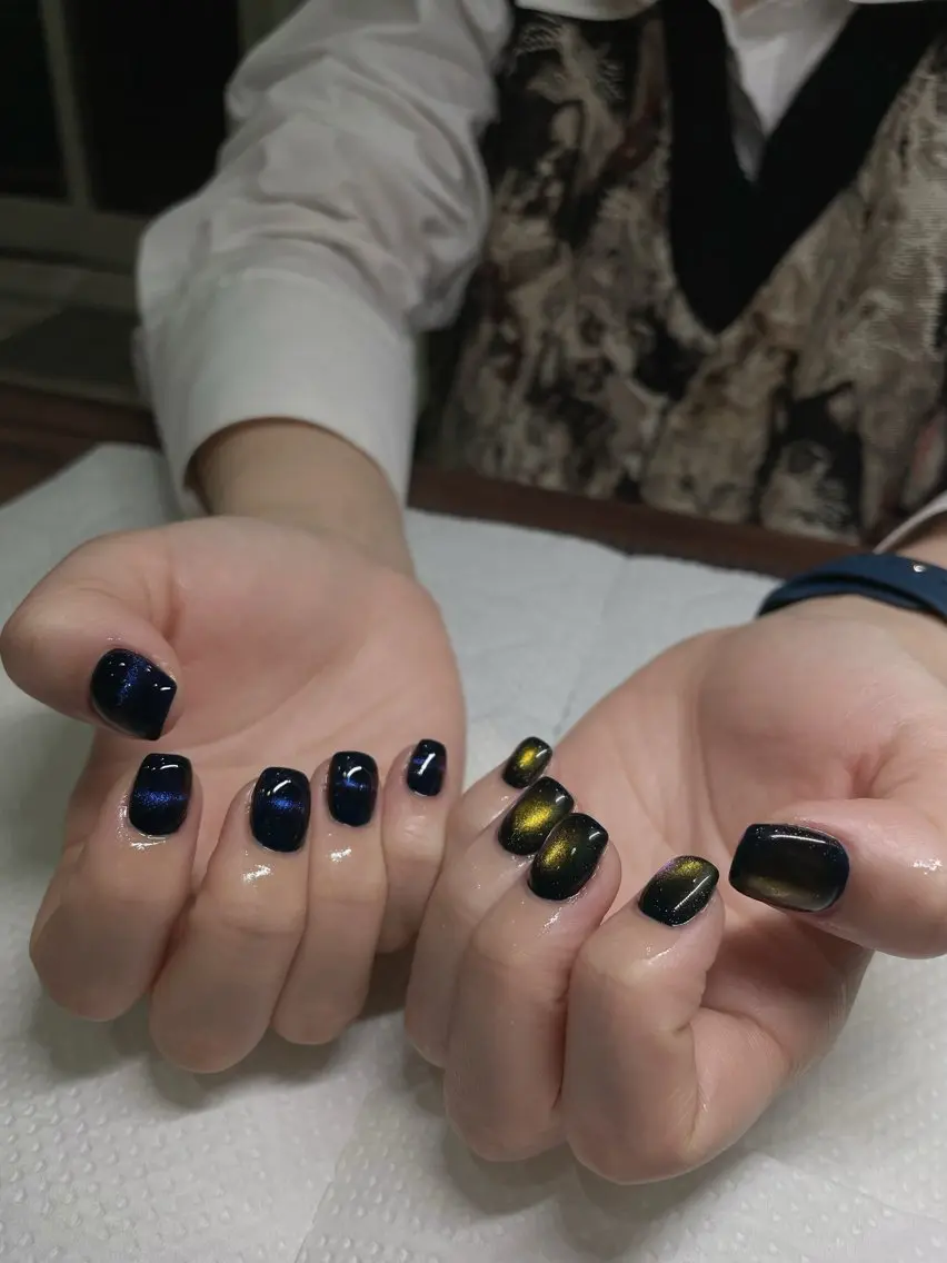 ネイル マグネットネイル ニュアンスネイル Ricnail☾ ayanoのネイルデザイン