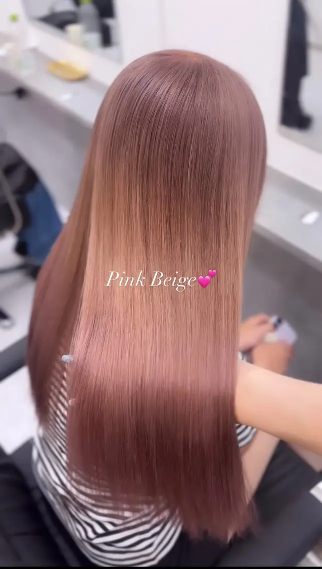 ロング カラー ヘアカラー 韓国レイヤー艶カラー ブリーチ otohaのヘアスタイル