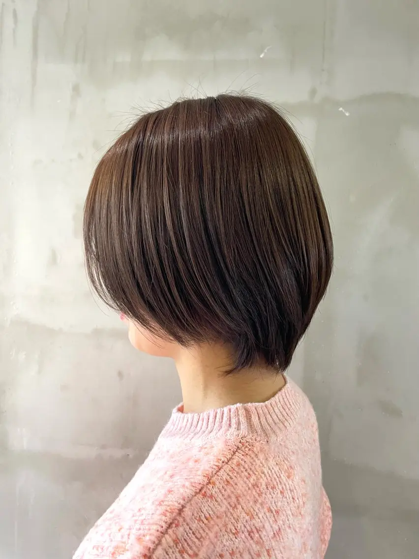 ロング カット ヘアカラー 逗子ショートモデル 募集🌺MOEKAのヘアスタイル