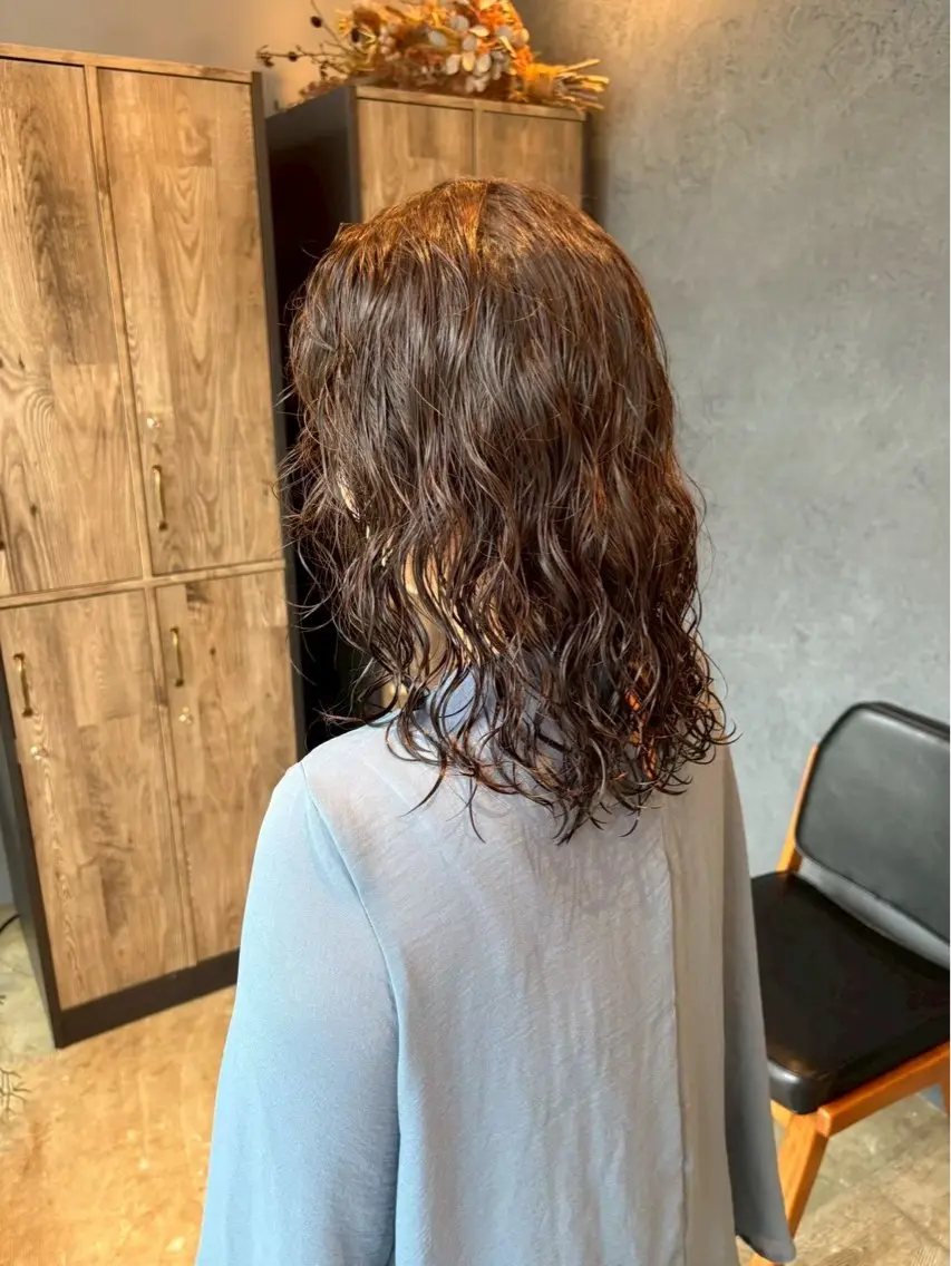 【ミディアムパーマ限定🌀】カット+パーマの写真