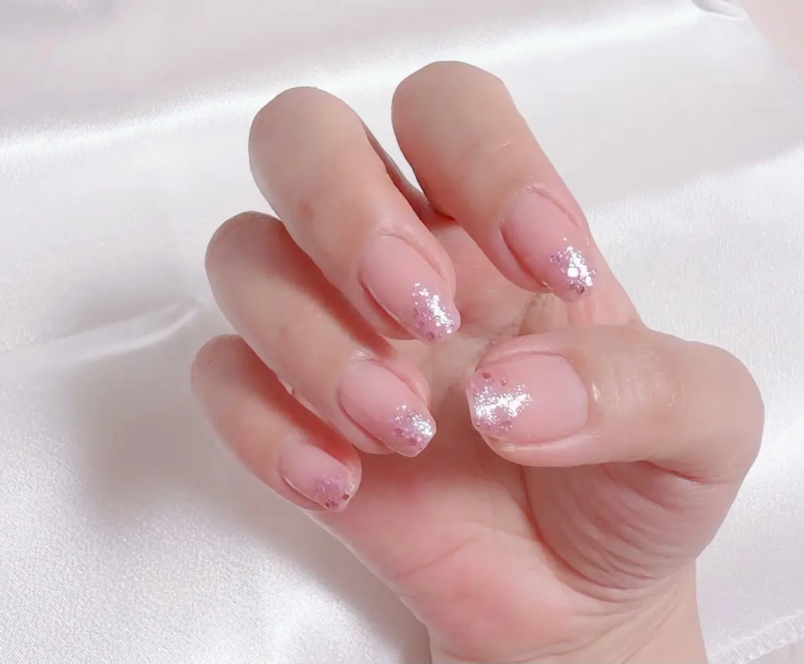 ネイル キラキラネイル ピンク nail lumièreのネイルデザイン