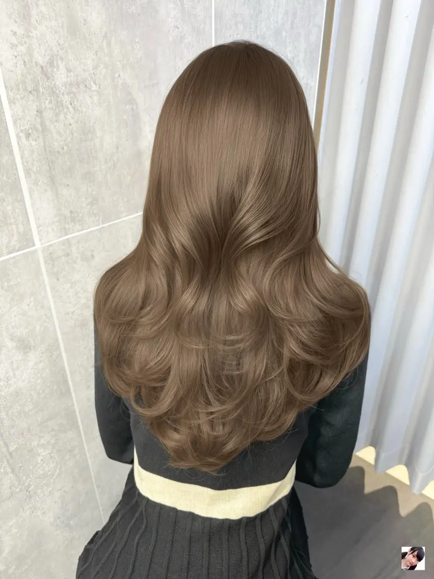 ロング カラー カット ヘアカラー トリートメント 顔まわりの神様✨ 透明感カラー藤嶋秀幸のヘアスタイル