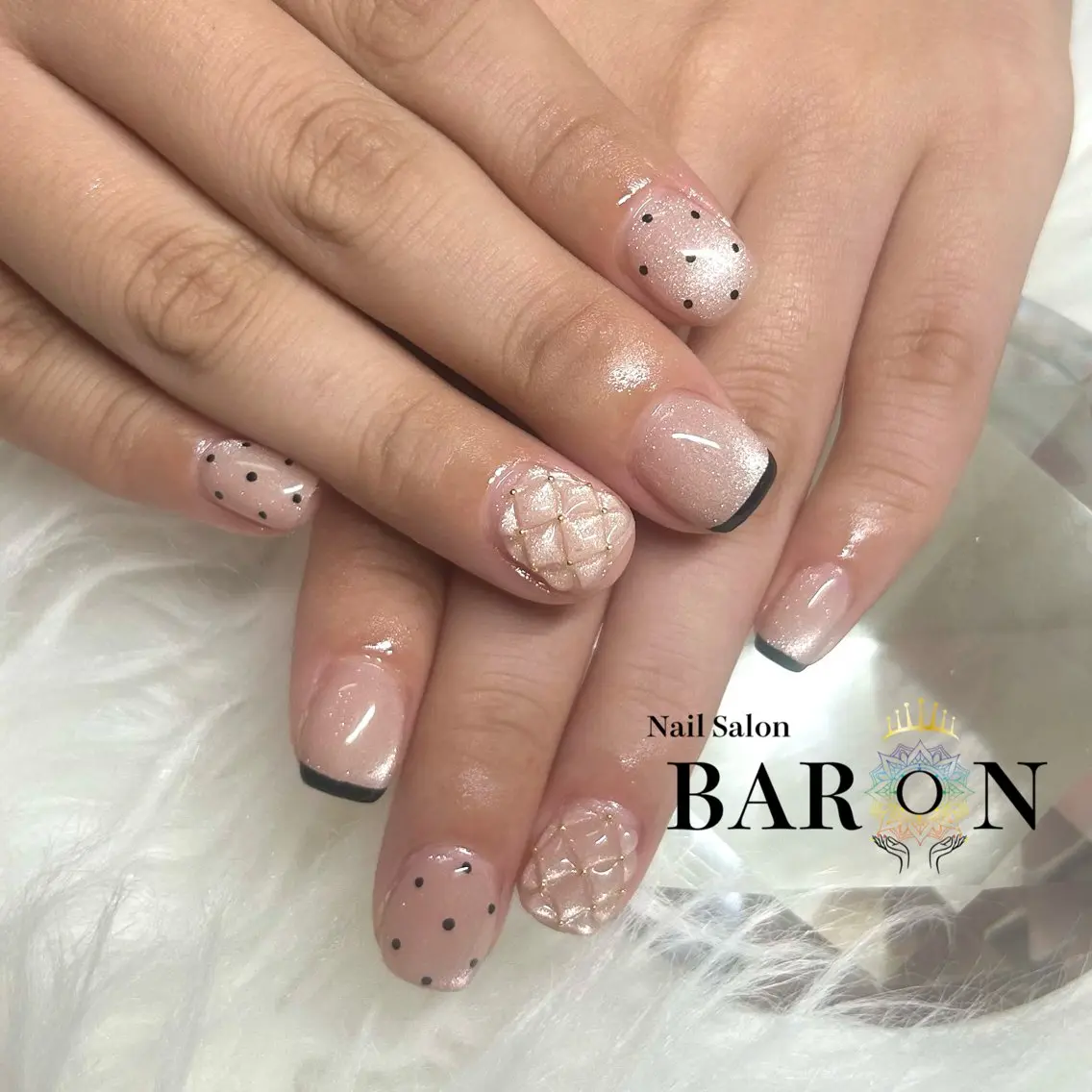 ネイル ドット ハンドネイル ♛︎BARON♛︎ SUMIRE.のネイルデザイン