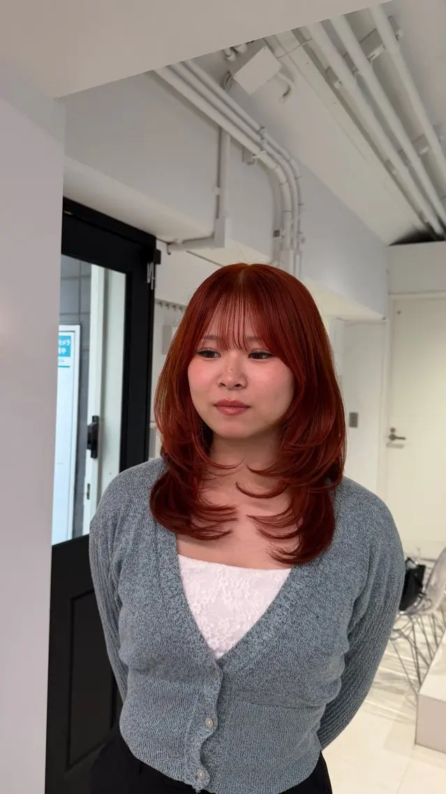 セミロング カラー ヘアカラー トリートメント naturalカラー / Rukaのヘアスタイル