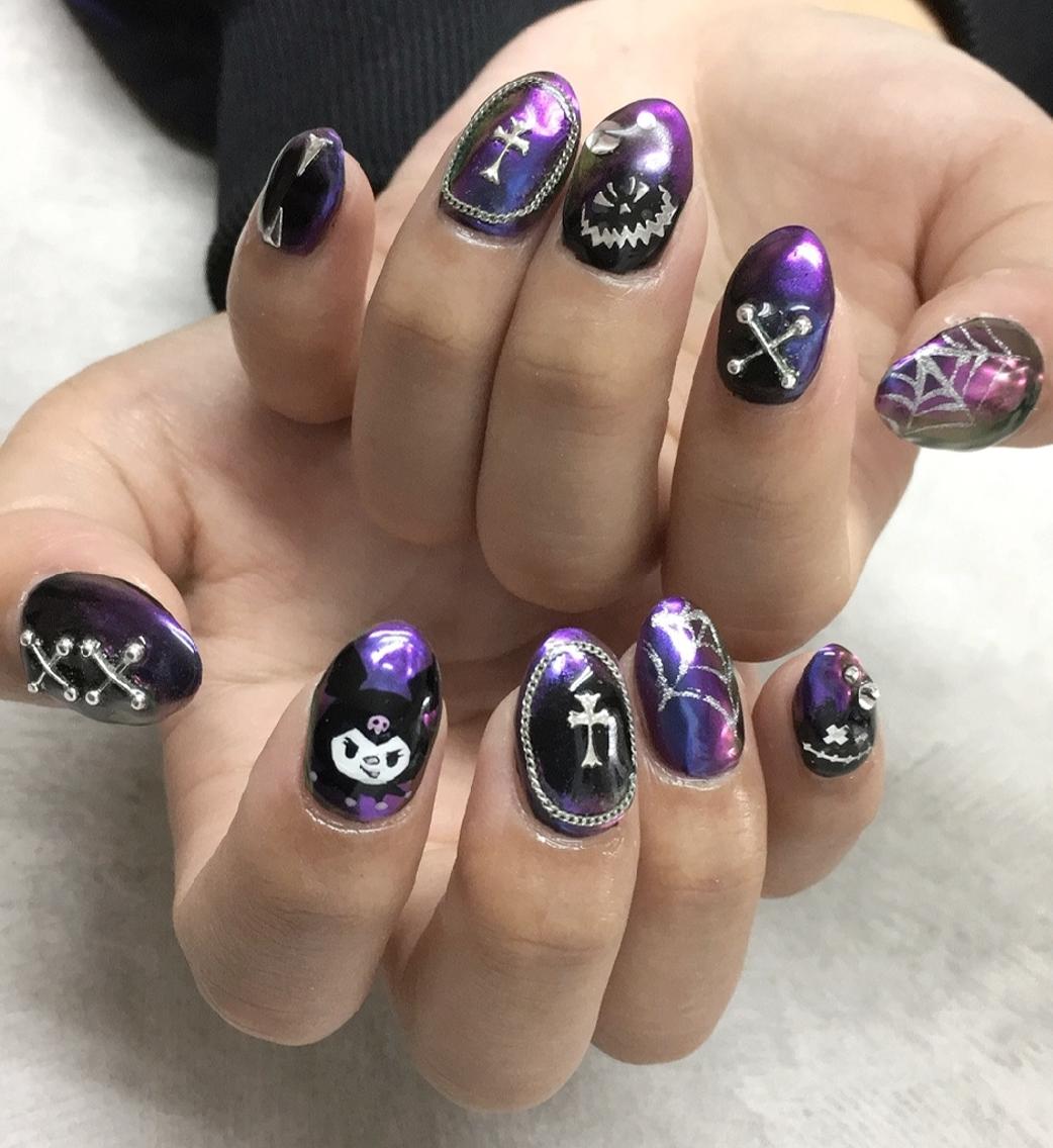 ネイル ハロウィン ハンドネイル 推しネイル | 　aycnailのネイルデザイン
