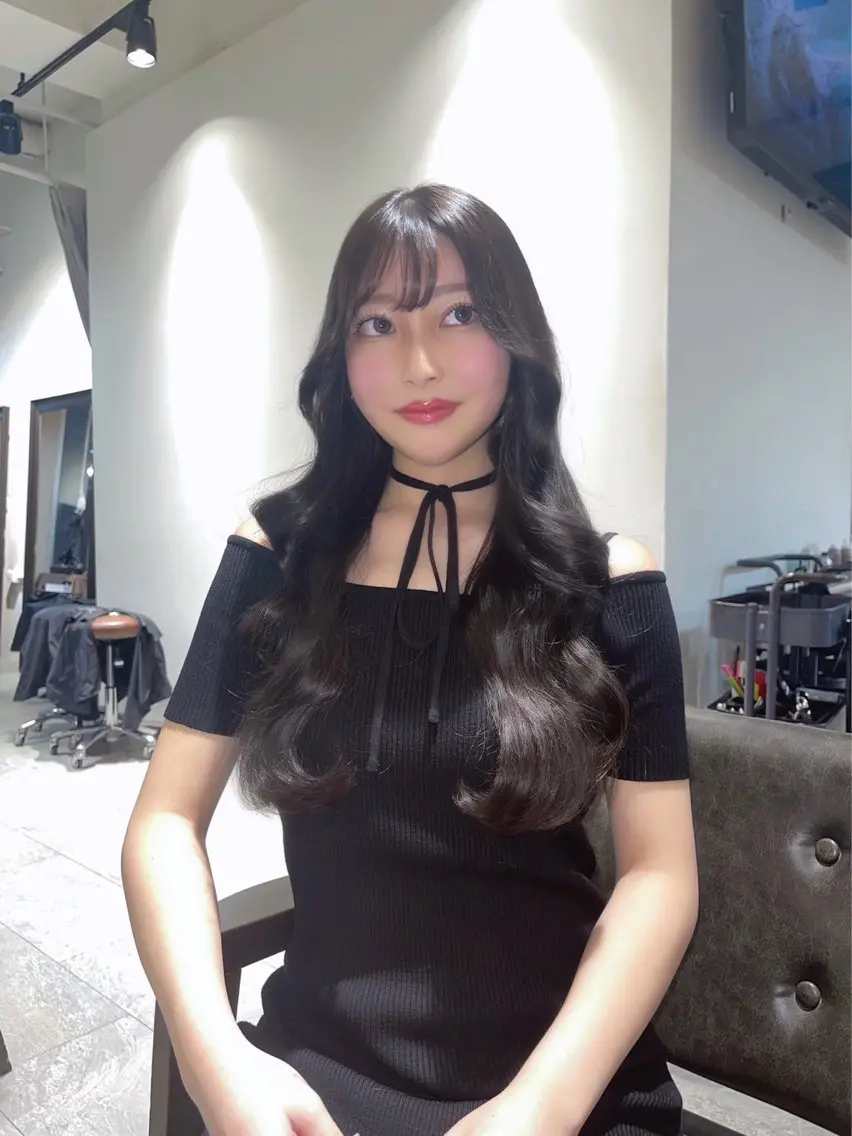 ロング カラー ヘアアレンジ ヘアカラー 🎀ハイトーン・艶 カラー HANA🎀のヘアスタイル