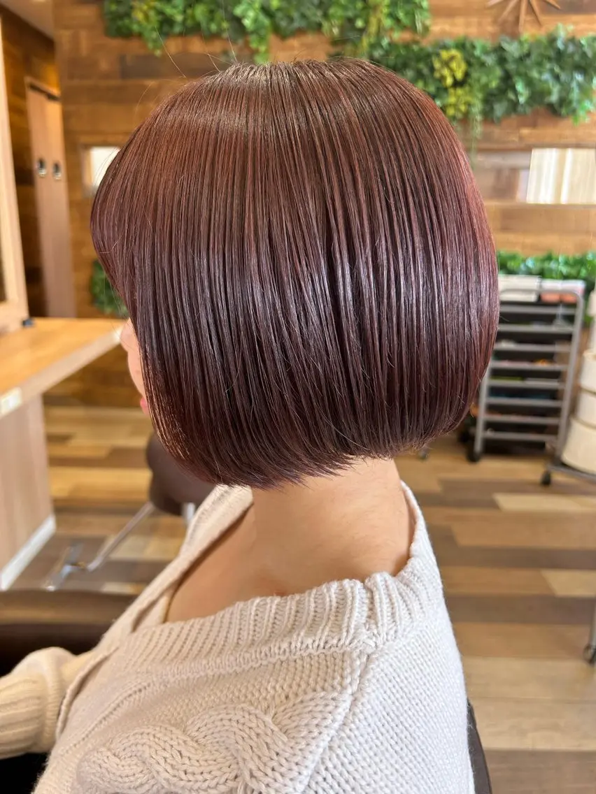 カラー ブリーチ ブリーチなしカラー ピンクカラー Dali 新さっぽろ Ricoのヘアスタイル