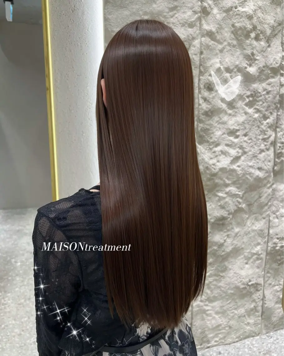 ロング ヘアカラー トリートメント 銀座マンツーマン♡ 艶髪/佐藤カコのヘアスタイル