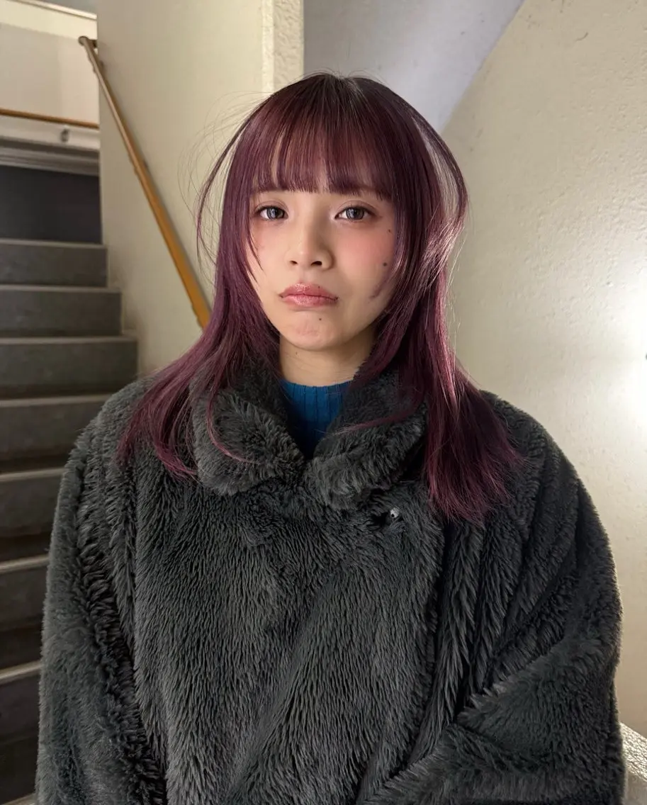 セミロング ヘアカラー カラーモデル募集中 Rei🐈‍⬛/大宮のヘアスタイル