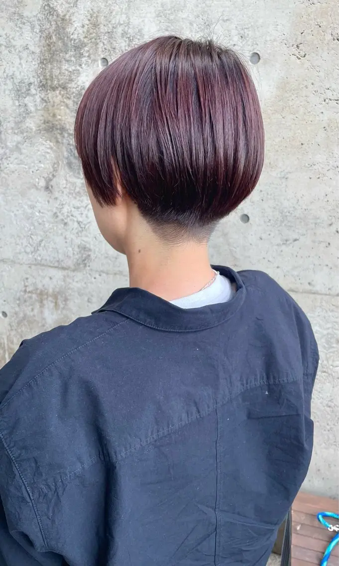 ショート カラー オレンジ 日高 香織のヘアスタイル