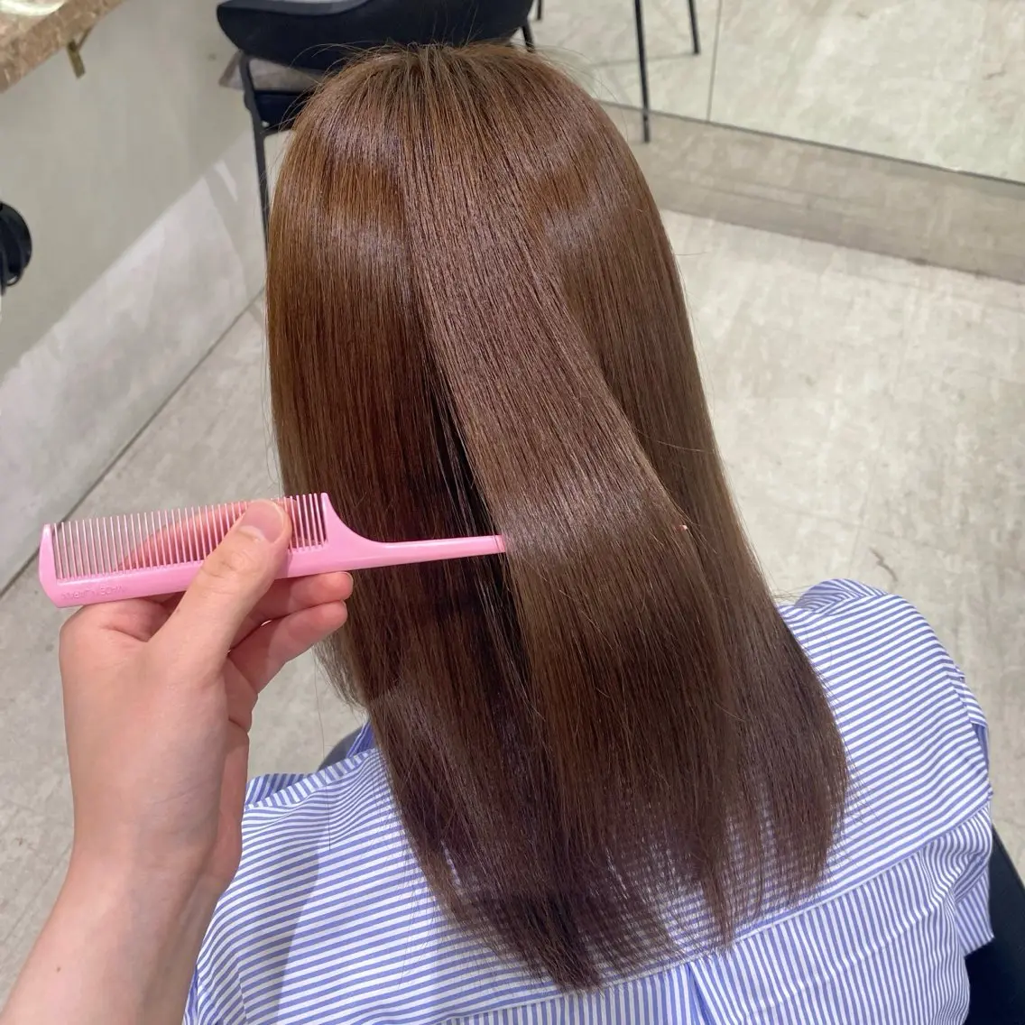 ロング 縮毛矯正/ショート/ 🎀かえで🎀/渋谷のヘアスタイル