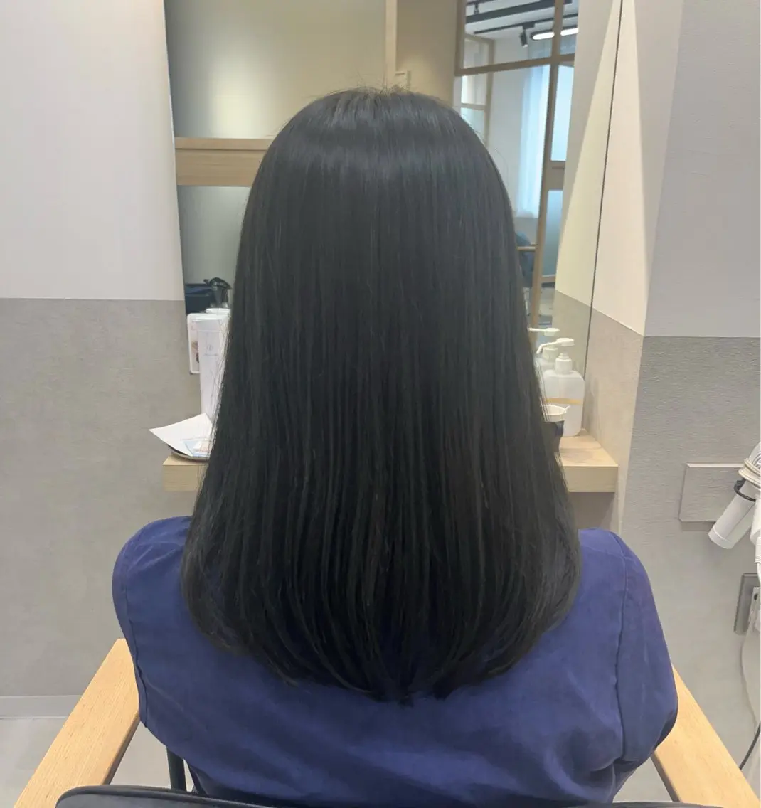 ミディアム 田中 絵理のヘアスタイル