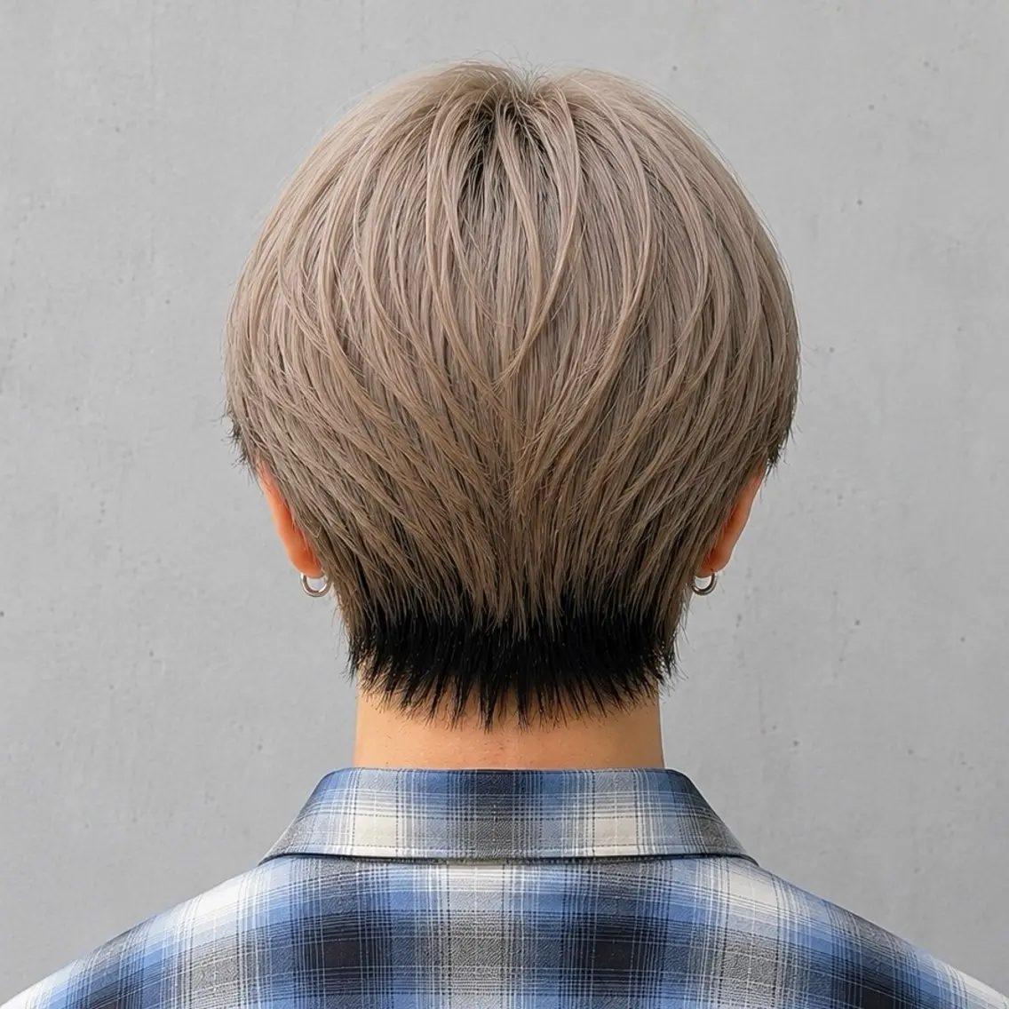 ミディアム カラー メンズ ベージュカラー 黒髪 ミルクティーベージュ カット ヘアカラー メンズ特化カットパー マカラー坂田柊のヘアスタイル