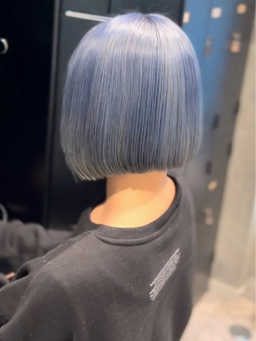ショート カラー ブリーチ ダブルカラー イルミナカラー ブリーチなしカラー ボブ カット ヘアカラー トリートメント LUCK 本厚木店のヘアスタイル