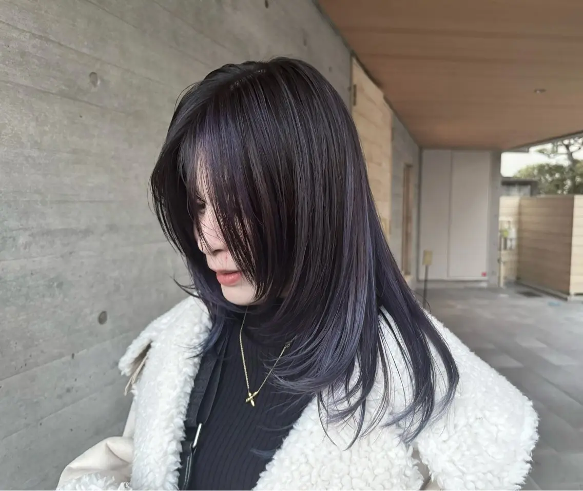 セミロング カット ヘアカラー 透明感カラー/艶髪 /鎌倉/ヤタベケンタのヘアスタイル