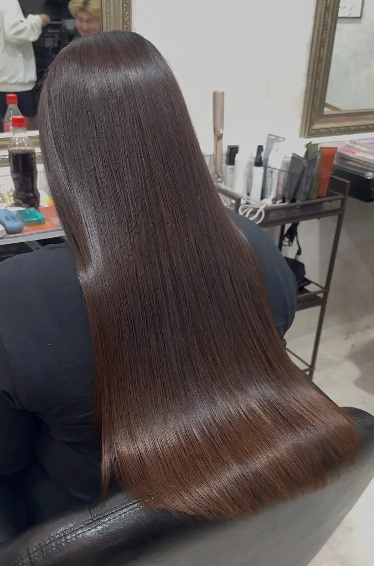 ロング 髪質改善 カット 縮毛矯正 トリートメント 園田 翔のヘアスタイル