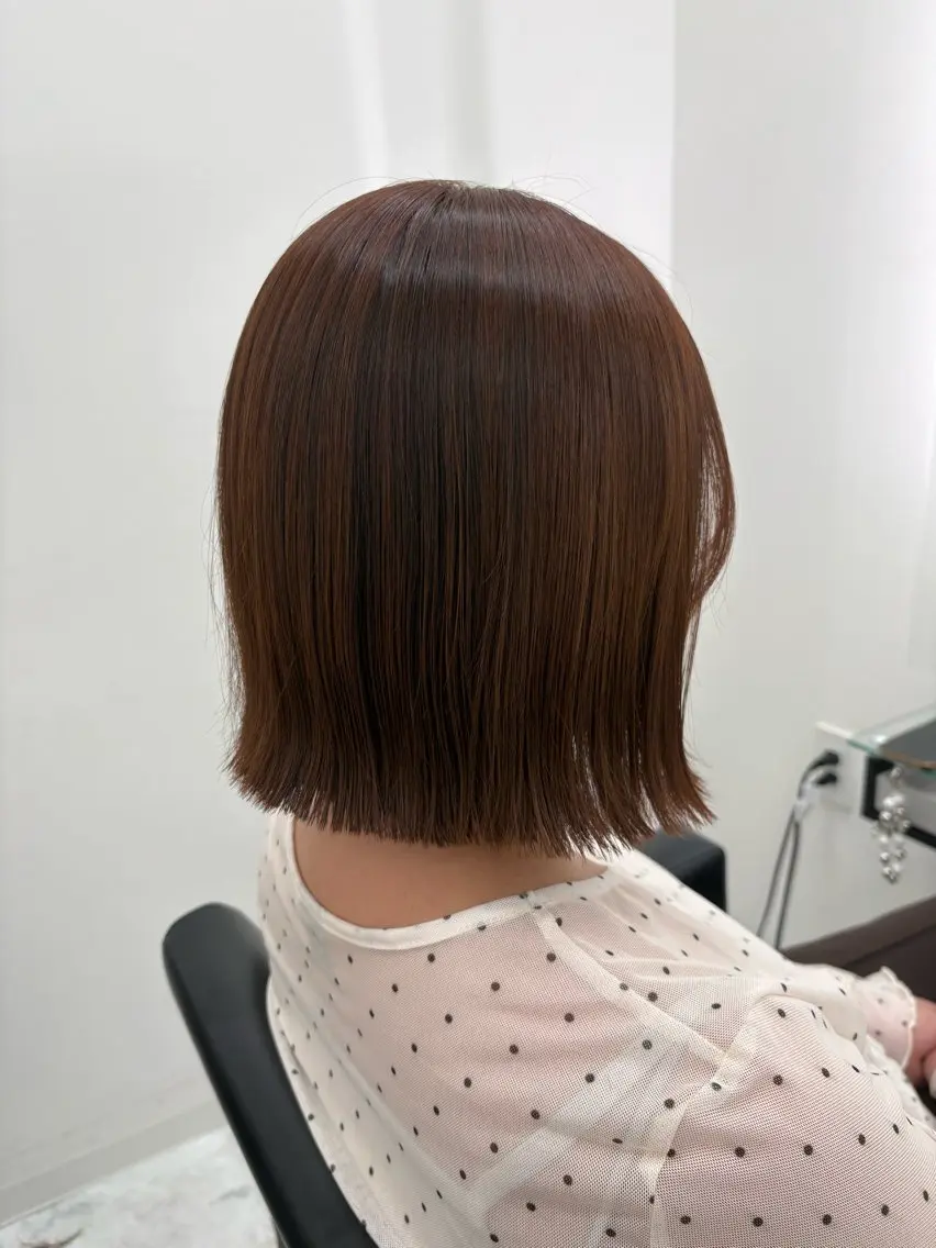 ショート ボブ カット ヘアカラー トリートメント 髪質改善サロン🫧 セキチサトのヘアスタイル