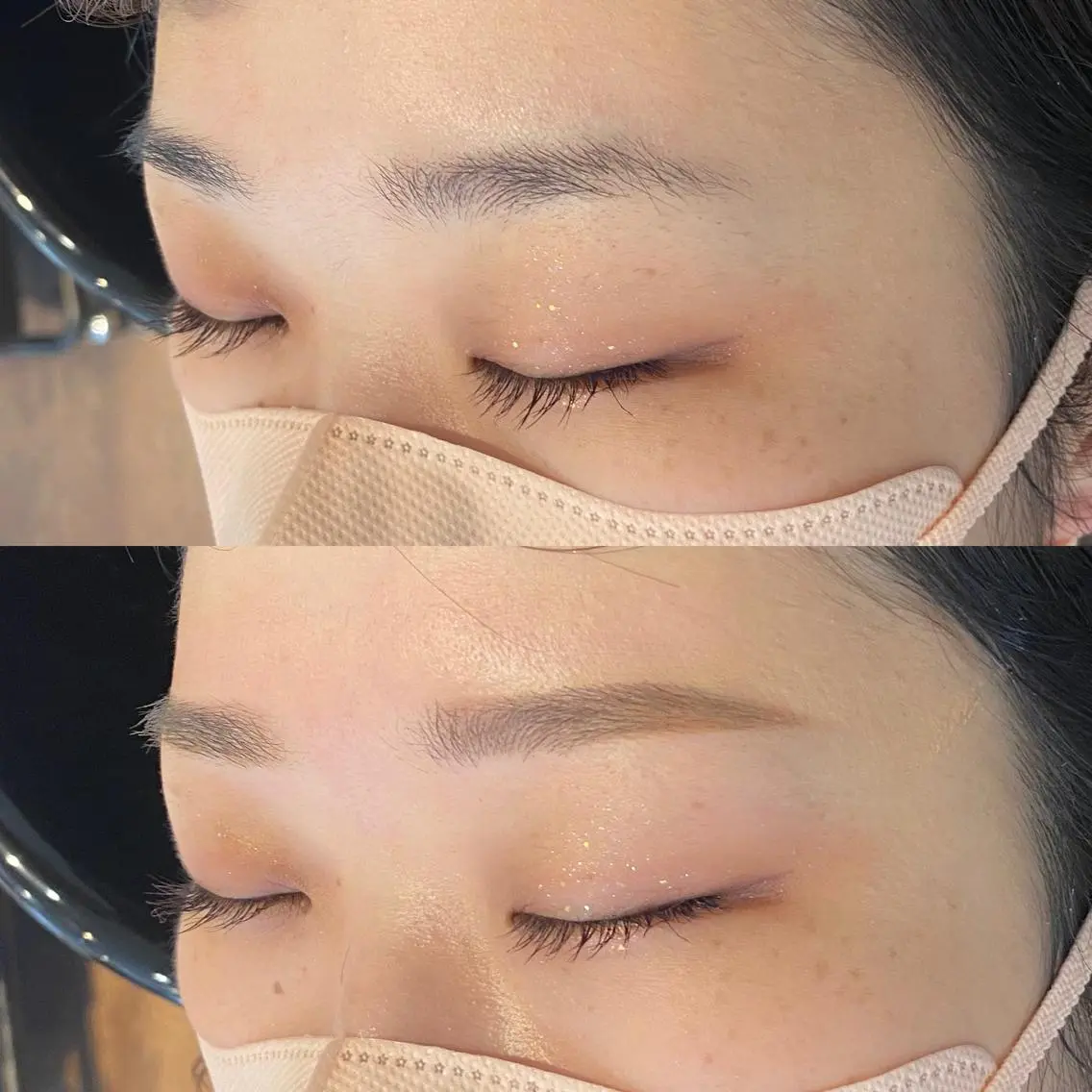 アイブロウ ワックス脱毛 眉カット pep natsumiのヘアスタイル