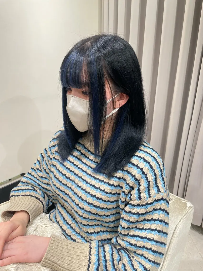 セミロング カラー シールエクステ エクステ エクステ 🦋美髪/エクステ 🦋アベイクミのヘアスタイル