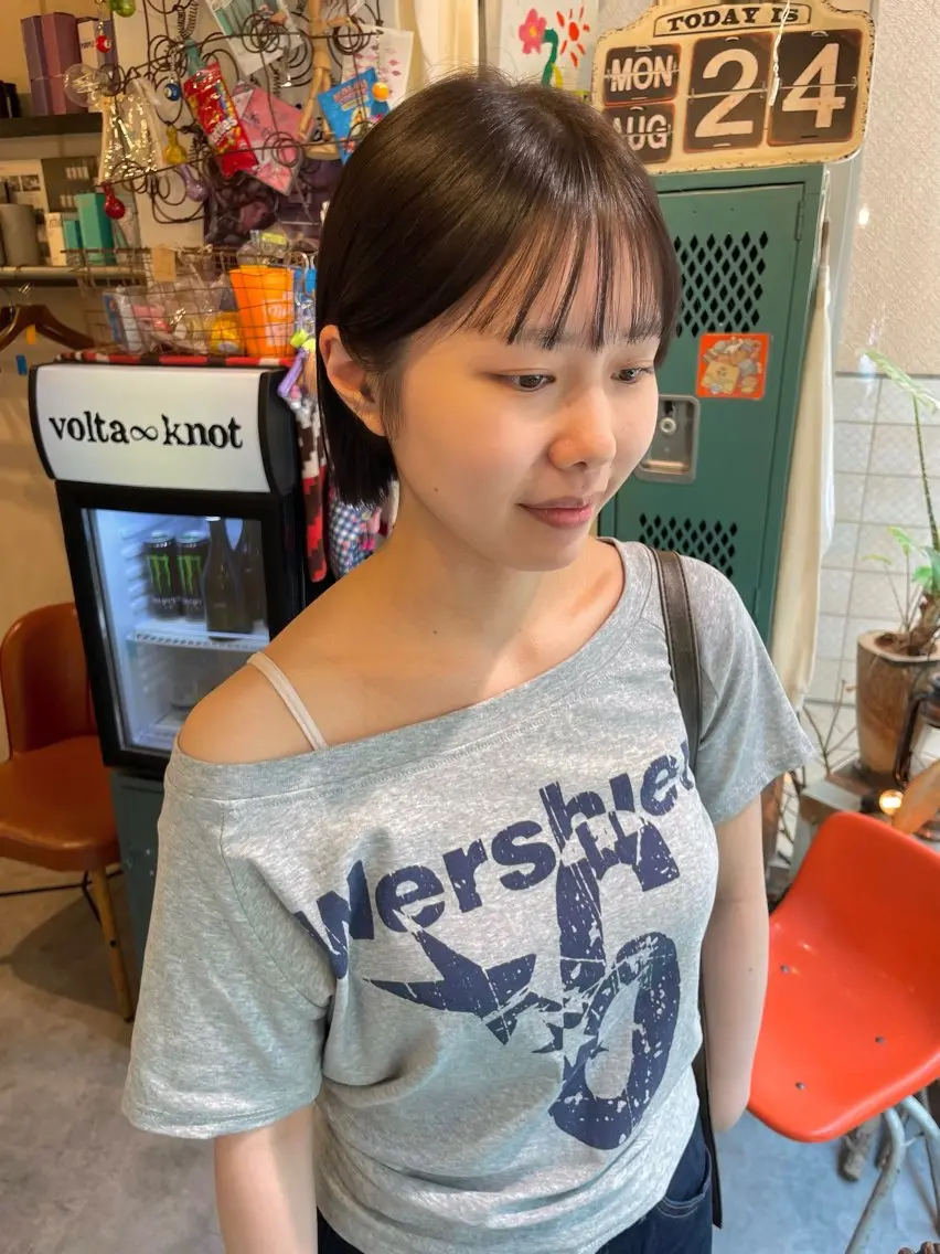 ショート ボブ カット ヘアカラー トリートメント 透明感カラー 🦋AYAのヘアスタイル