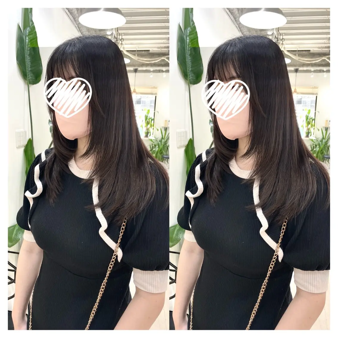 セミロング レイヤーカット カット ヘアカラー トリートメント 村山 茉衣のヘアスタイル