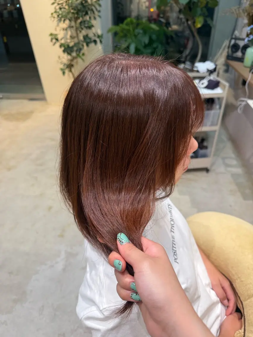 カット&ヘアカラー/頭浸浴サービス✨️の写真